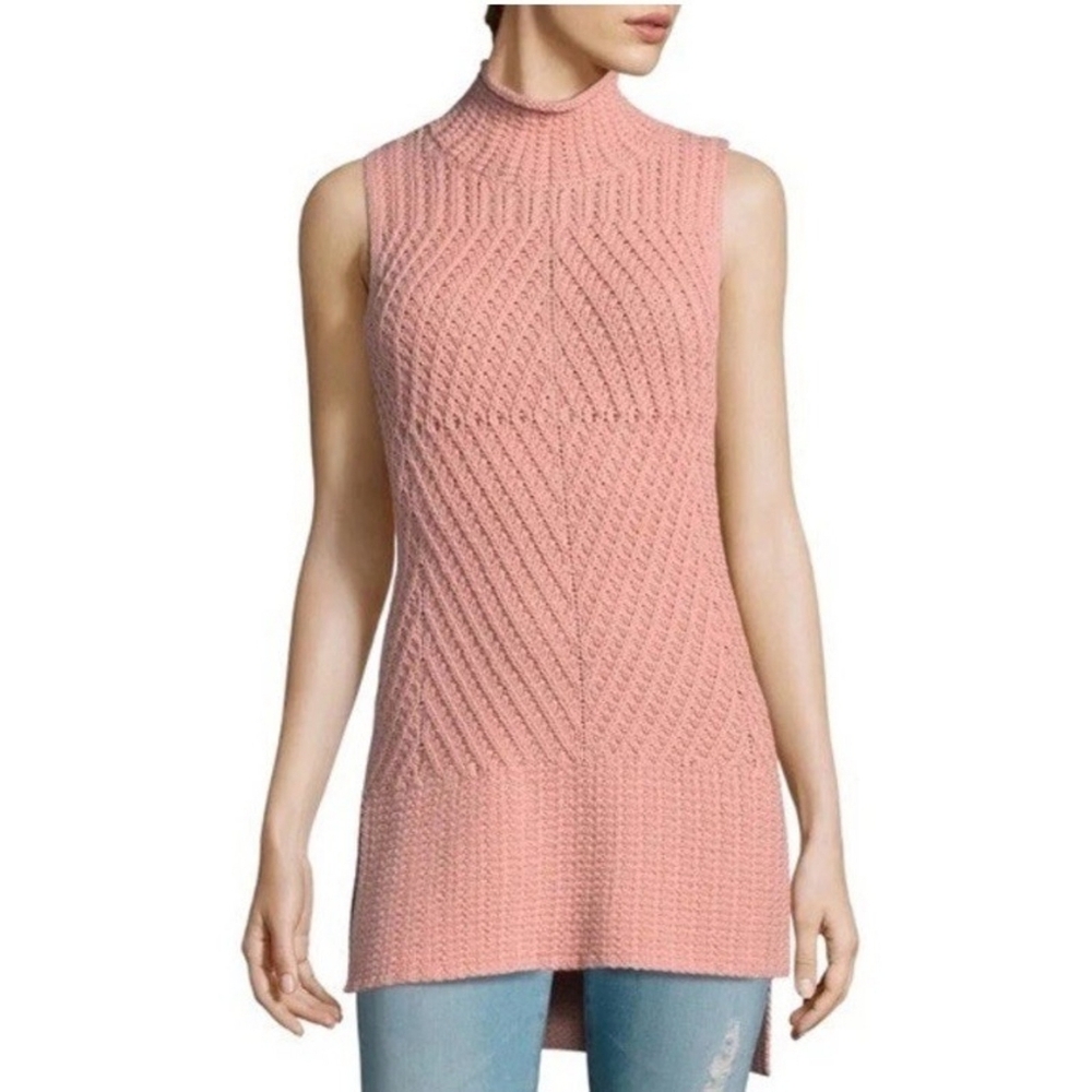 Alice + Olivia Abbot High Neck sleeveless knit sweater - Picture 2 of 8